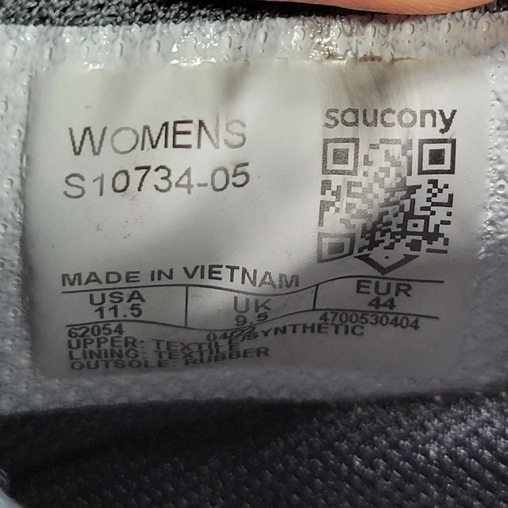 Saucony Xodus Ultra Women's 11.5 Black Charcoal Trail Running Hiking Shoes Hike